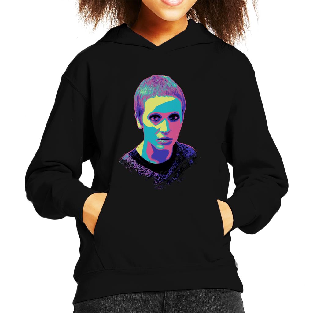 TV Times Actress & Singer Julie Driscoll Pop Art Stylised Kids Hooded Sweatshirt-ALL + EVERY