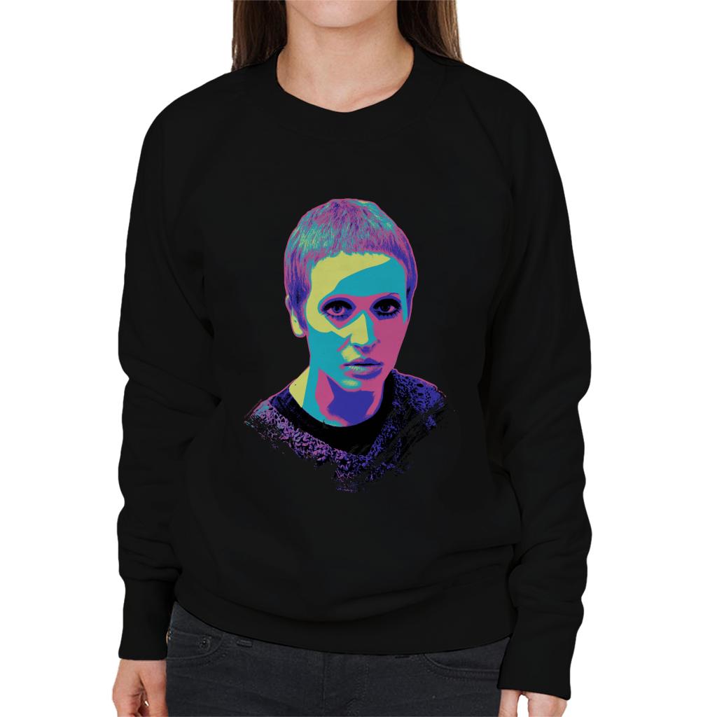 TV Times Actress & Singer Julie Driscoll Pop Art Stylised Women's Sweatshirt-ALL + EVERY