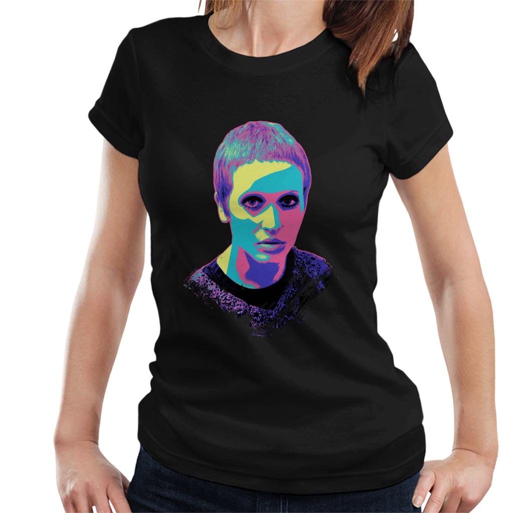 TV Times Actress & Singer Julie Driscoll Pop Art Stylised Women's T-Shirt-ALL + EVERY