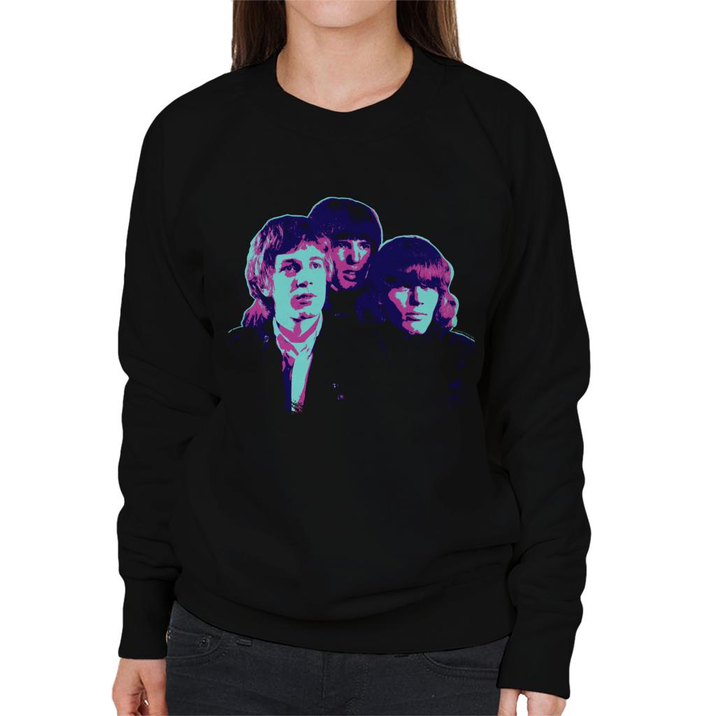 TV Times Walker Brothers Band Portrait Pop Art Stylised Women's Sweatshirt-ALL + EVERY