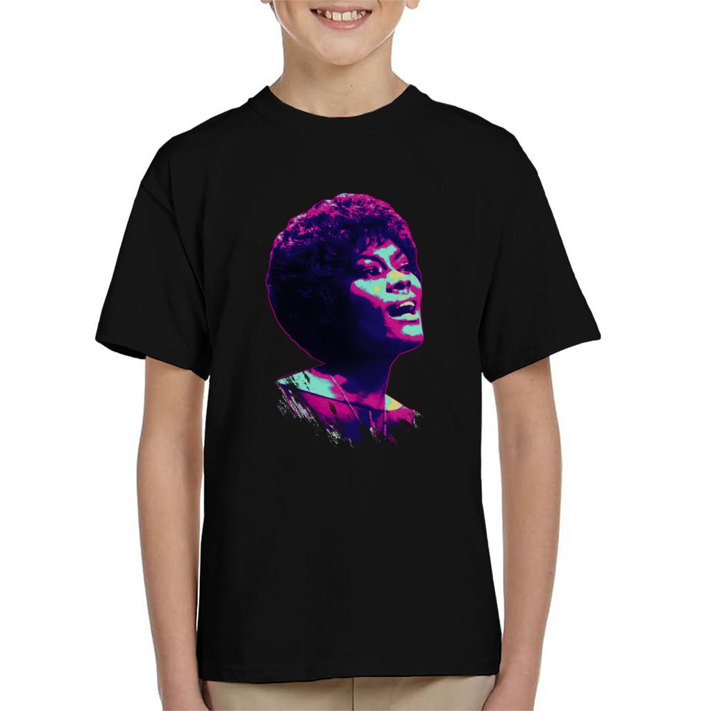 TV Times Dionne Warwick Live Pop Art Stylised Kids T-Shirt-ALL + EVERY