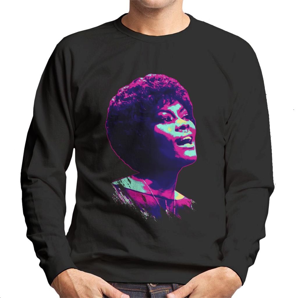 TV Times Dionne Warwick Live Pop Art Stylised Men's Sweatshirt-ALL + EVERY