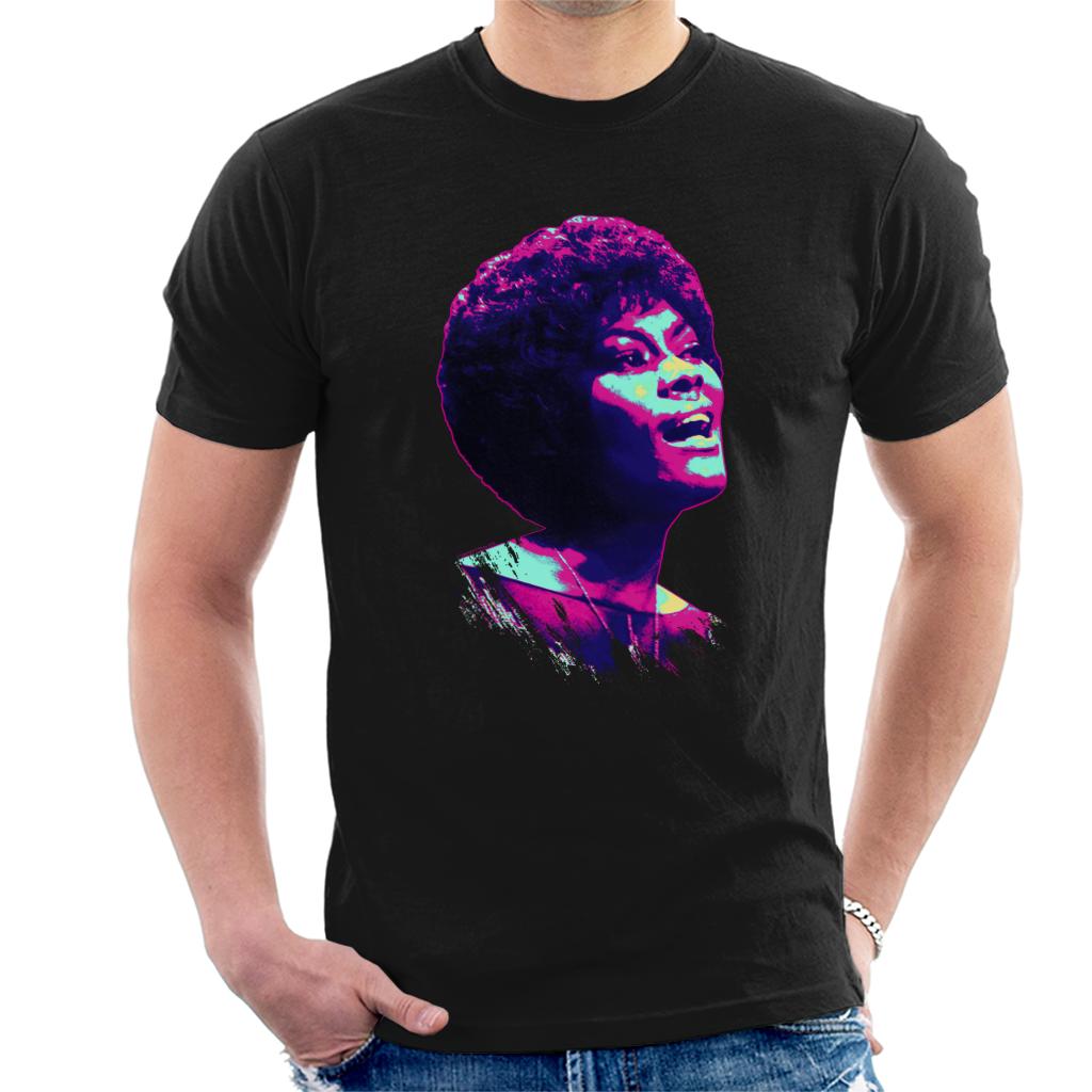 TV Times Dionne Warwick Live Pop Art Stylised Men's T-Shirt-ALL + EVERY