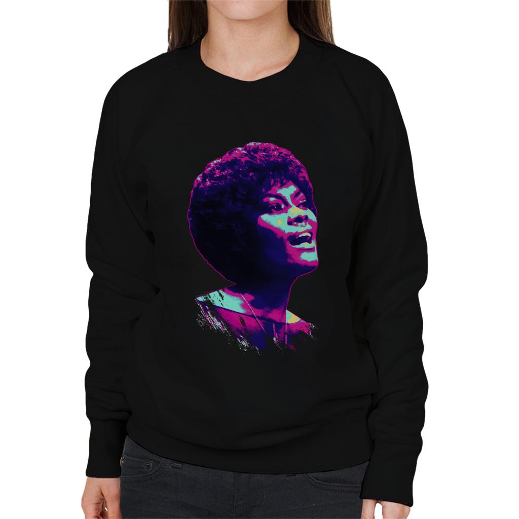 TV Times Dionne Warwick Live Pop Art Stylised Women's Sweatshirt-ALL + EVERY