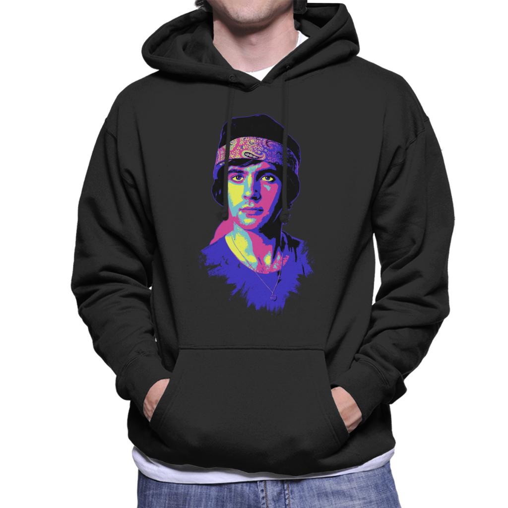 TV Times David Essex Bandana Portrait Pop Art Stylised Men's Hooded Sweatshirt-ALL + EVERY