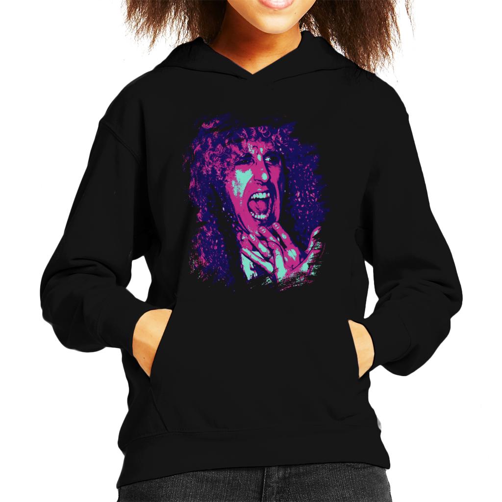 TV Times Twisted Sister Dee Snider Pop Art Stylised Kids Hooded Sweatshirt-ALL + EVERY