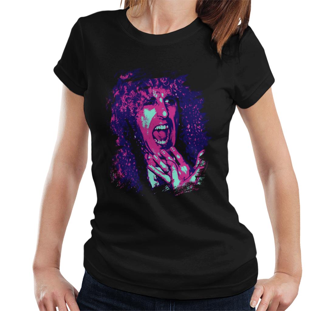 TV Times Twisted Sister Dee Snider Pop Art Stylised Women's T-Shirt-ALL + EVERY