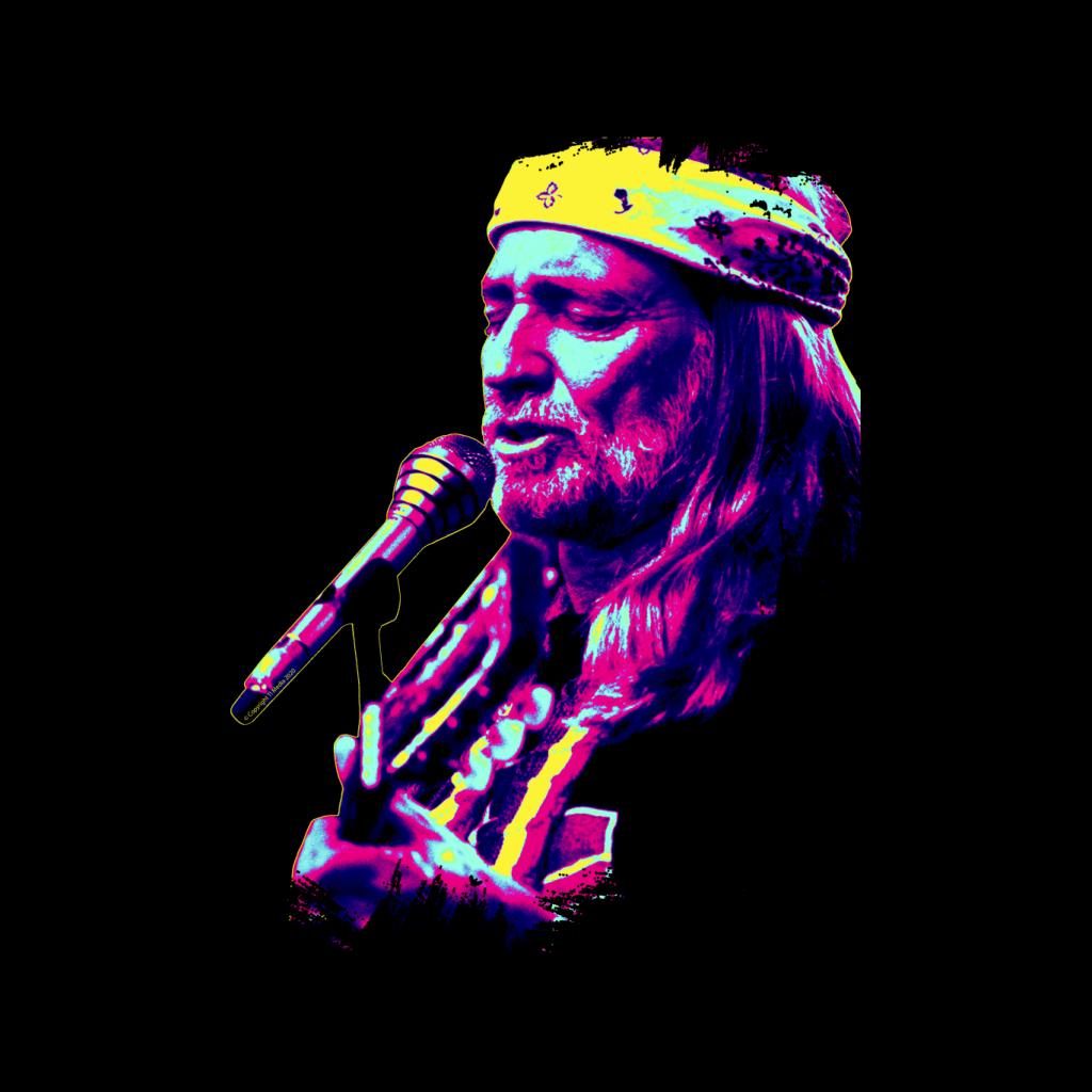 TV Times Willie Nelson Live Paint Splatter Pop Art Stylised Kids T-Shirt-ALL + EVERY