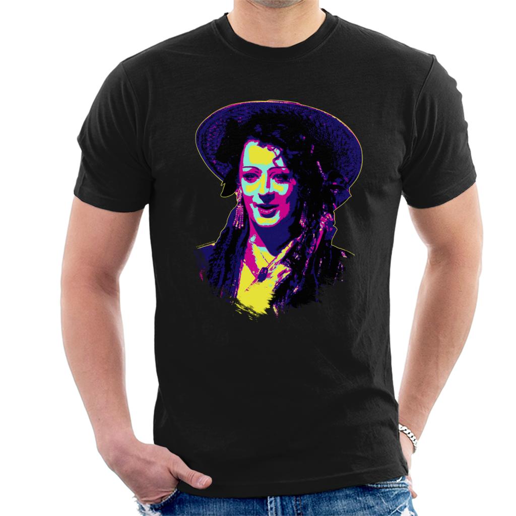 TV Times Boy George Of Culture Club Pop Art Stylised Men's T-Shirt-ALL + EVERY