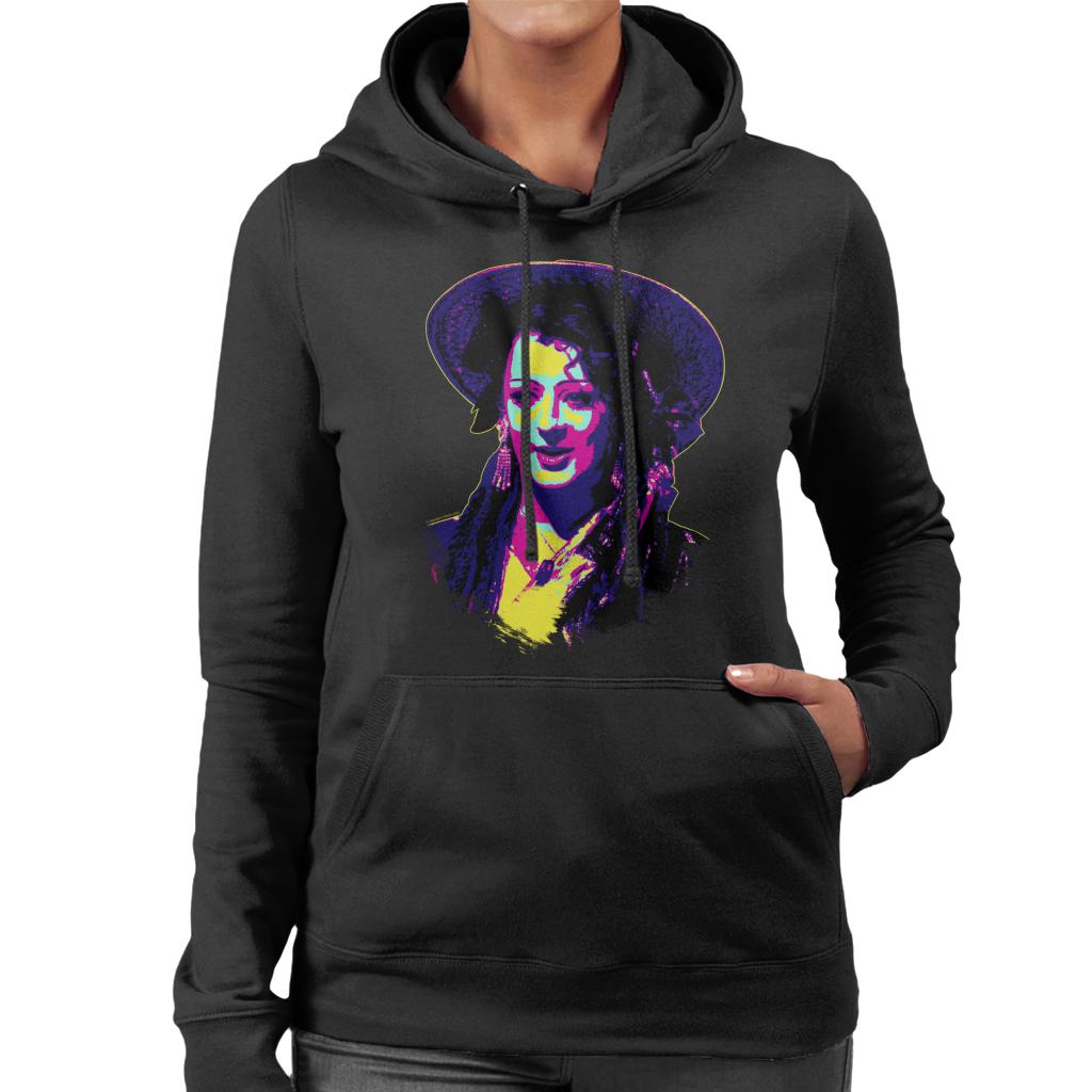 TV Times Boy George Of Culture Club Pop Art Stylised Women's Hooded Sweatshirt-ALL + EVERY