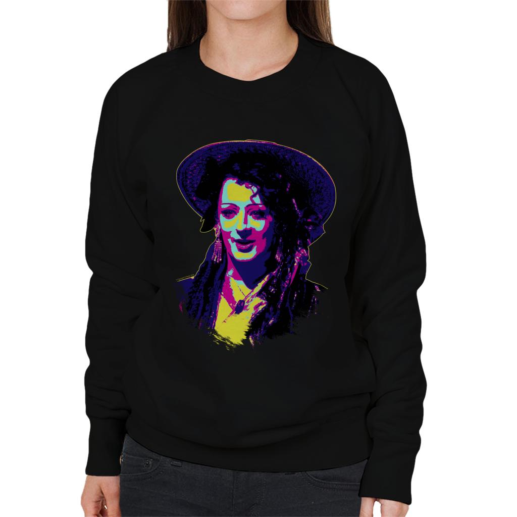 TV Times Boy George Of Culture Club Pop Art Stylised Women's Sweatshirt-ALL + EVERY