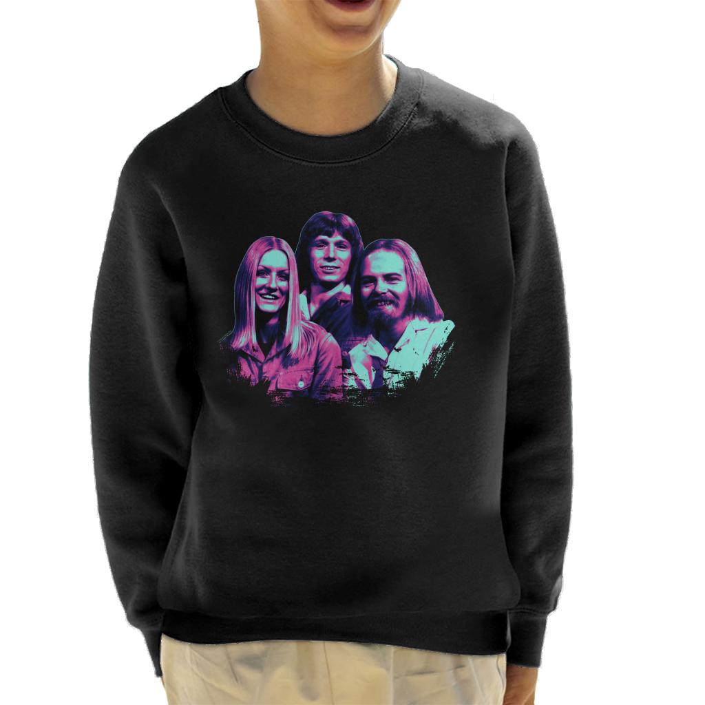 TV Times Music Trio For Rainbow Pop Art Stylised Kids Sweatshirt-ALL + EVERY