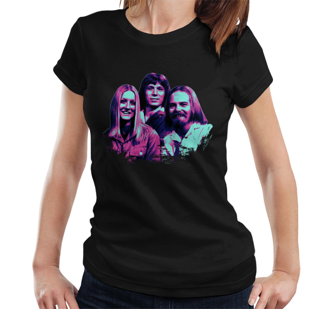 TV Times Music Trio For Rainbow Pop Art Stylised Women's T-Shirt-ALL + EVERY