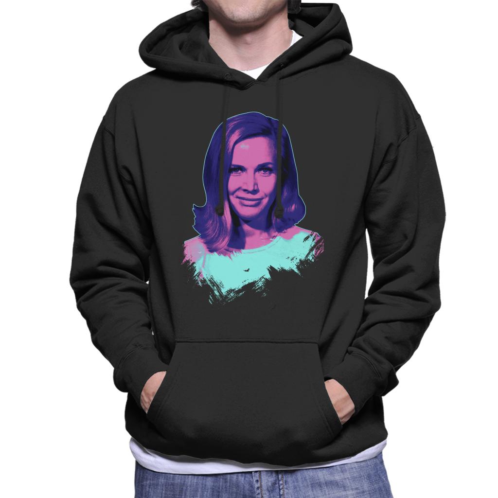 TV Times Actress Honor Blackman Pop Art Stylised Men's Hooded Sweatshirt-ALL + EVERY