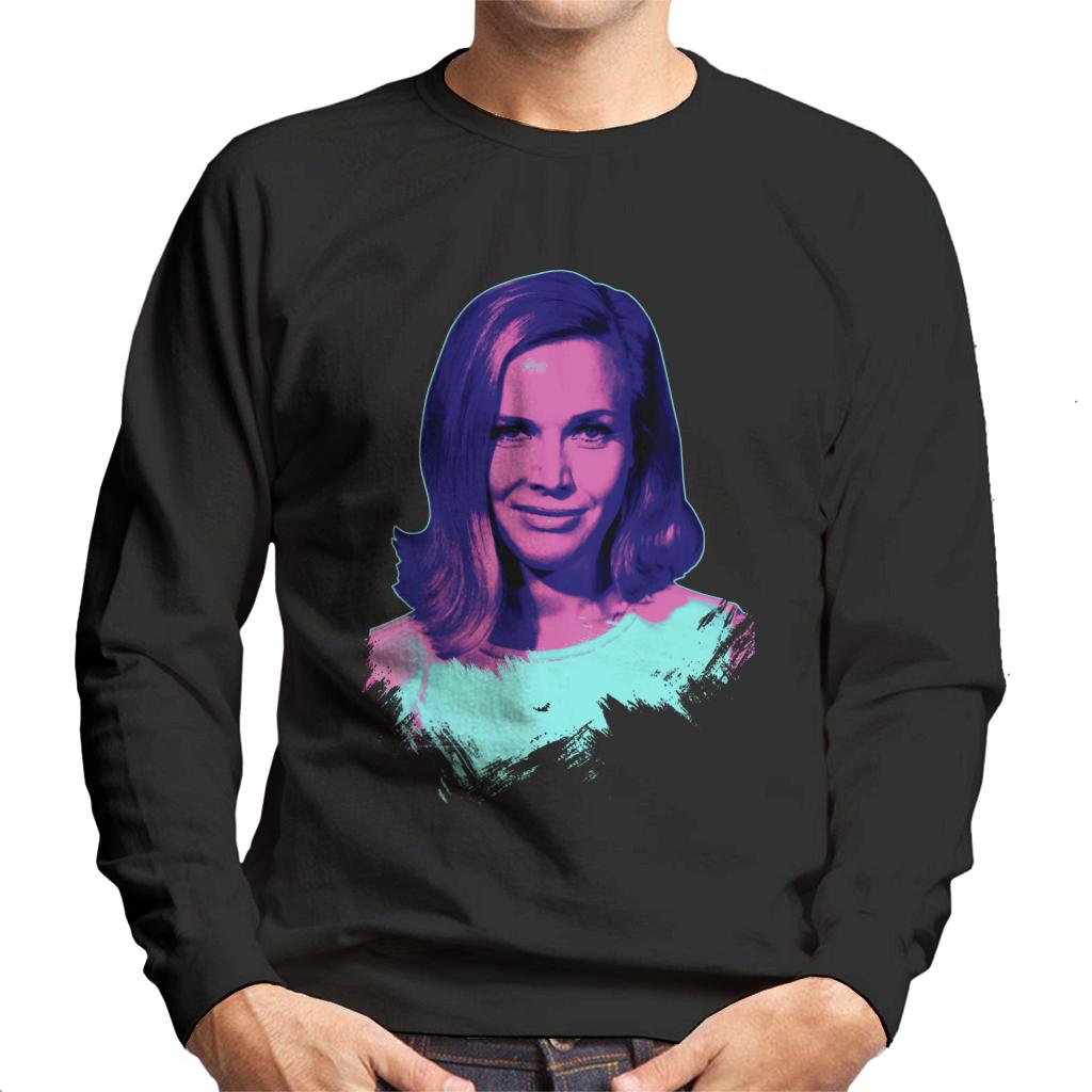 TV Times Actress Honor Blackman Pop Art Stylised Men's Sweatshirt-ALL + EVERY