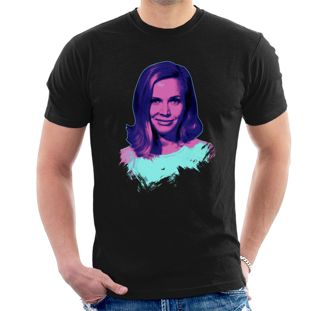 TV Times Actress Honor Blackman Pop Art Stylised Men's T-Shirt-ALL + EVERY