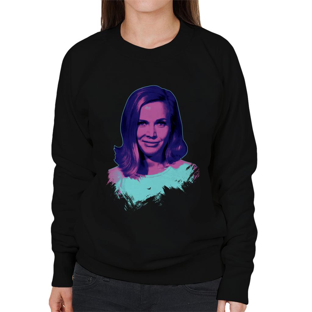 TV Times Actress Honor Blackman Pop Art Stylised Women's Sweatshirt-ALL + EVERY