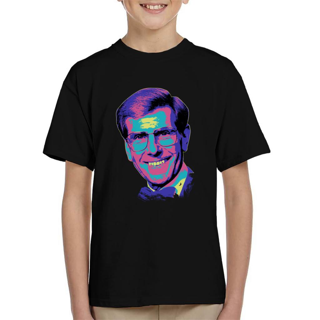 TV Times Presenter Bob Holness Pop Art Stylised Kids T-Shirt-ALL + EVERY