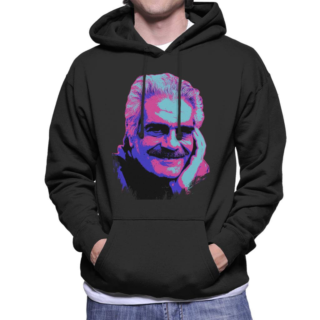 TV Times Actor Omar Sharif 1988 Pop Art Stylised Men's Hooded Sweatshirt-ALL + EVERY