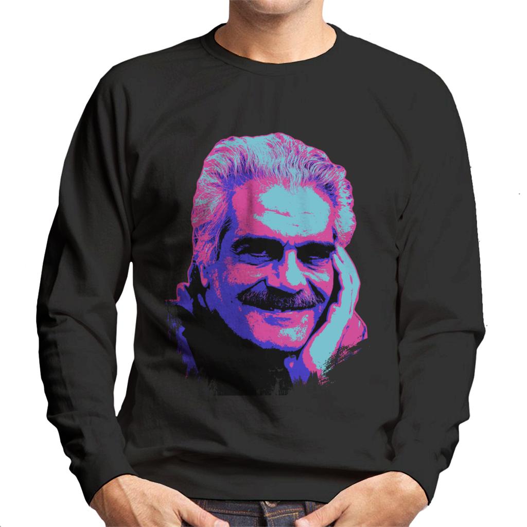 TV Times Actor Omar Sharif 1988 Pop Art Stylised Men's Sweatshirt-ALL + EVERY