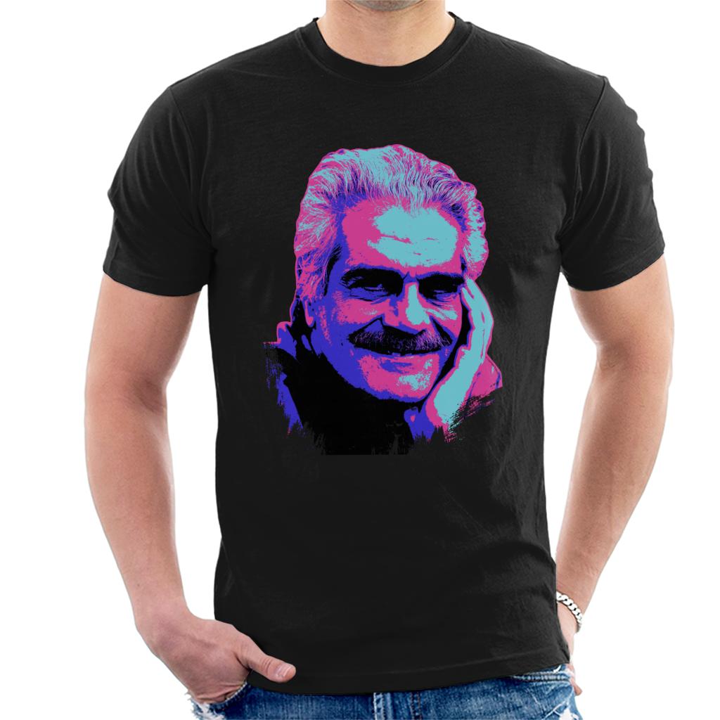 TV Times Actor Omar Sharif 1988 Pop Art Stylised Men's T-Shirt-ALL + EVERY