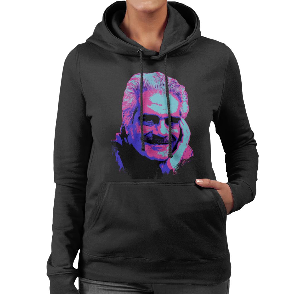 TV Times Actor Omar Sharif 1988 Pop Art Stylised Women's Hooded Sweatshirt-ALL + EVERY