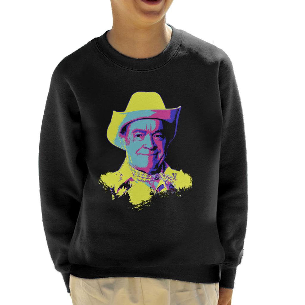 TV Times Bob Hope Cowboy 1978 Pop Art Stylised Kids Sweatshirt-ALL + EVERY