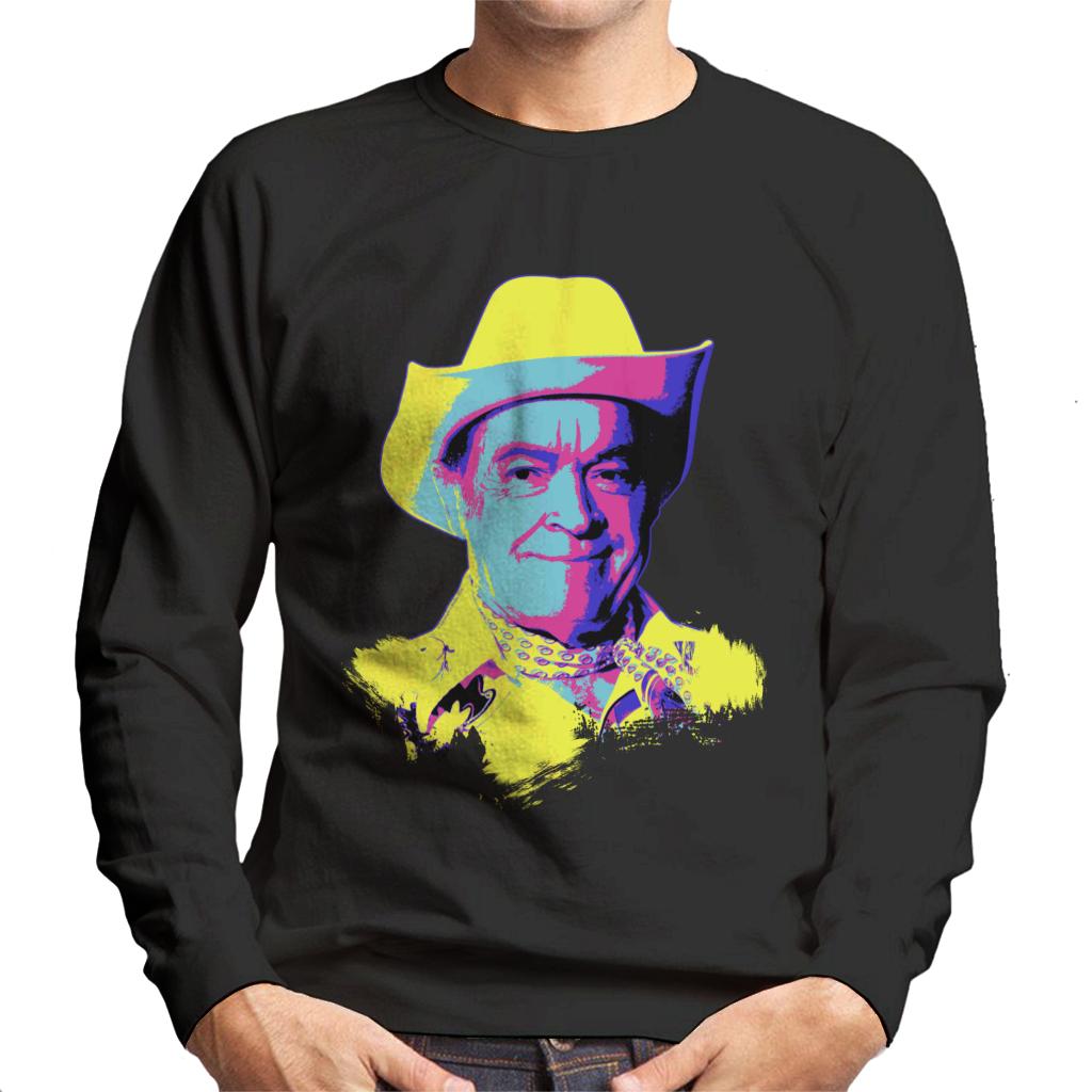 TV Times Bob Hope Cowboy 1978 Pop Art Stylised Men's Sweatshirt-ALL + EVERY