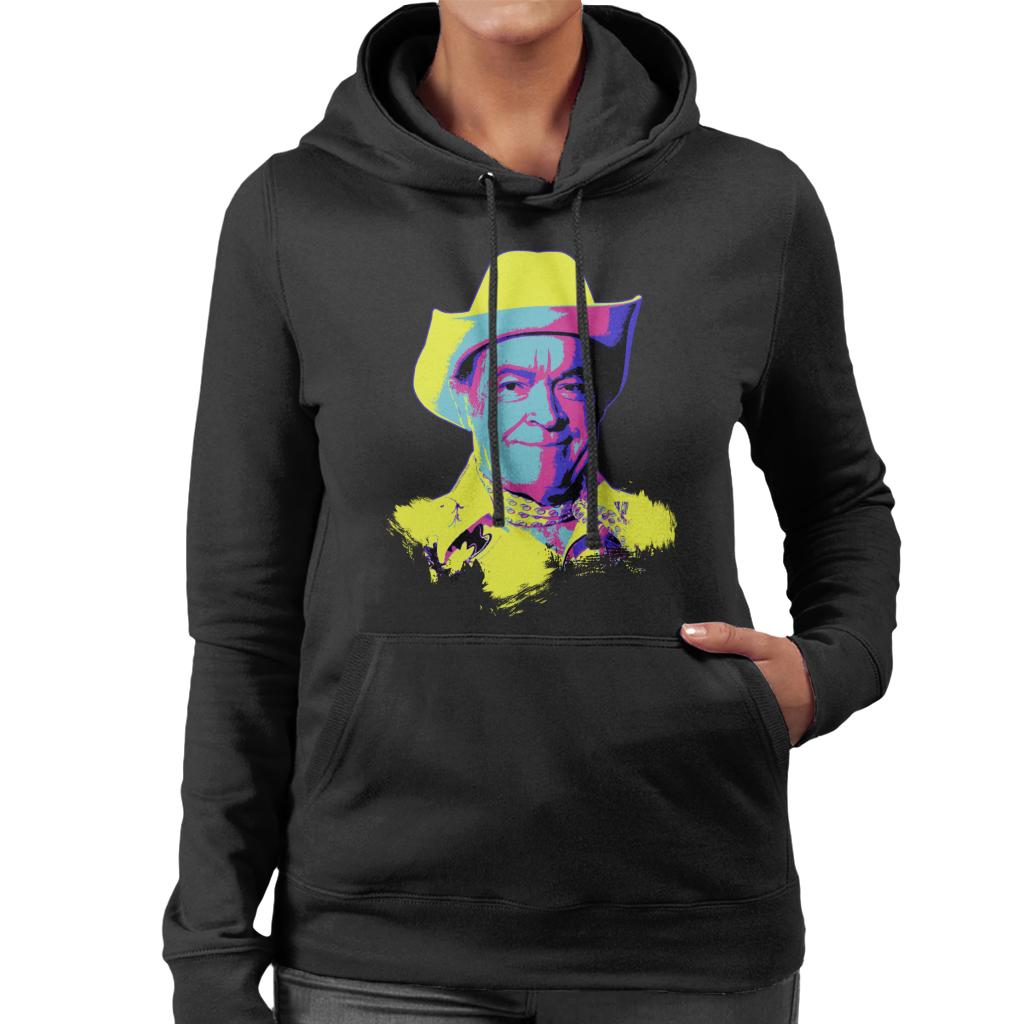 TV Times Bob Hope Cowboy 1978 Pop Art Stylised Women's Hooded Sweatshirt-ALL + EVERY