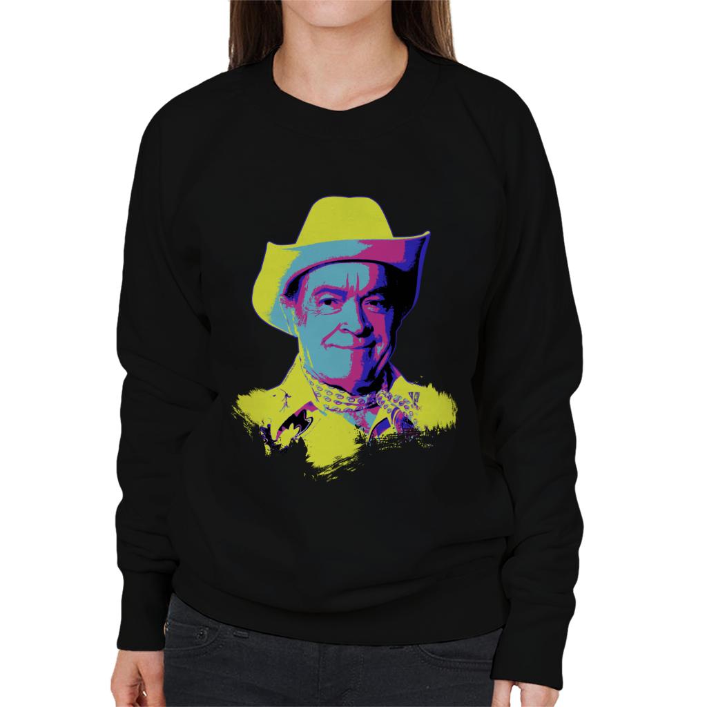 TV Times Bob Hope Cowboy 1978 Pop Art Stylised Women's Sweatshirt-ALL + EVERY