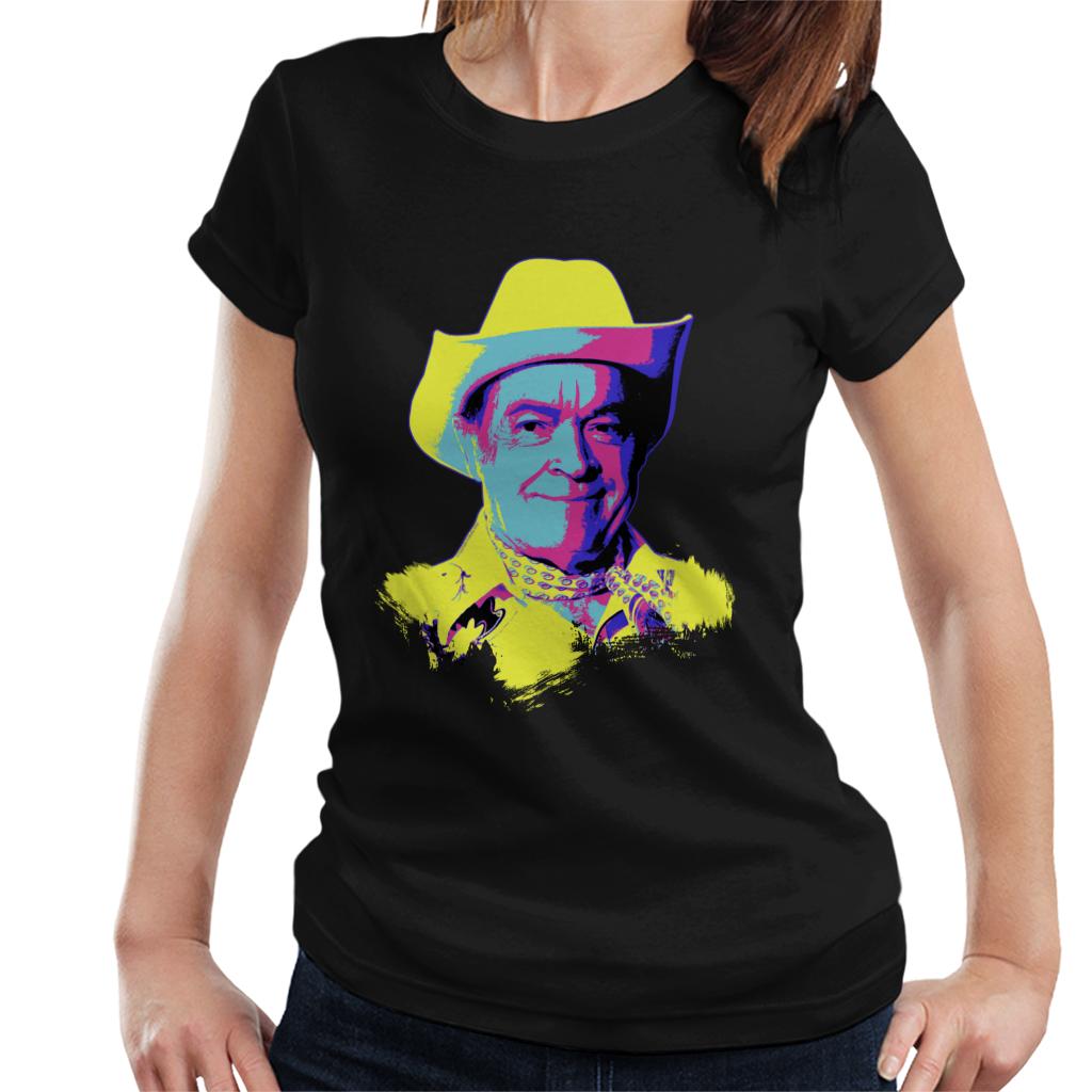 TV Times Bob Hope Cowboy 1978 Pop Art Stylised Women's T-Shirt-ALL + EVERY