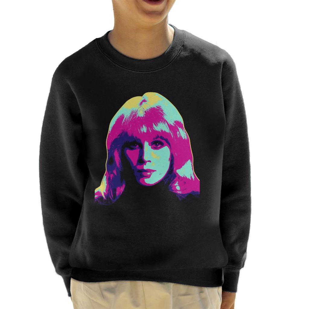 TV Times Joanna Lumley Sapphire And Steel 1979 Pop Art Stylised Kids Sweatshirt-ALL + EVERY