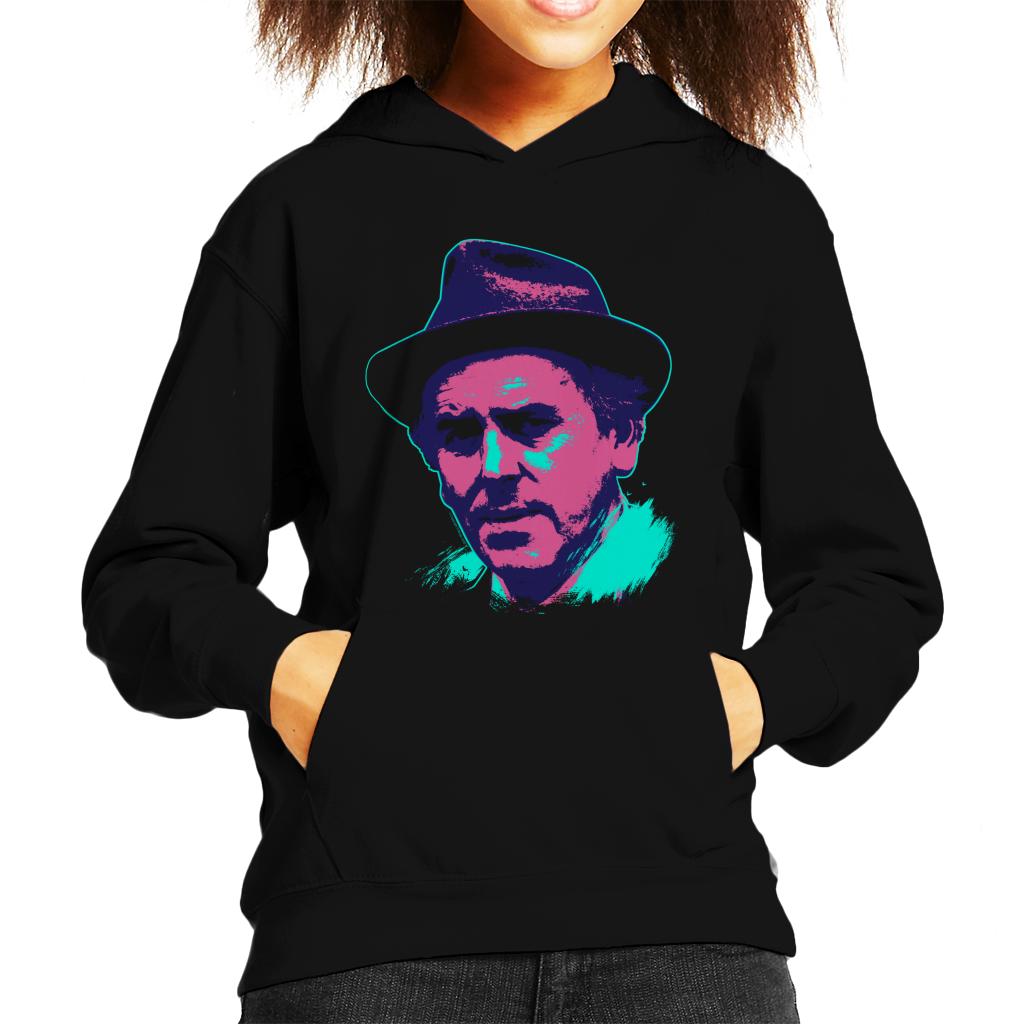 TV Times Actor George Cole Minder 1982 Pop Art Stylised Kids Hooded Sweatshirt-ALL + EVERY