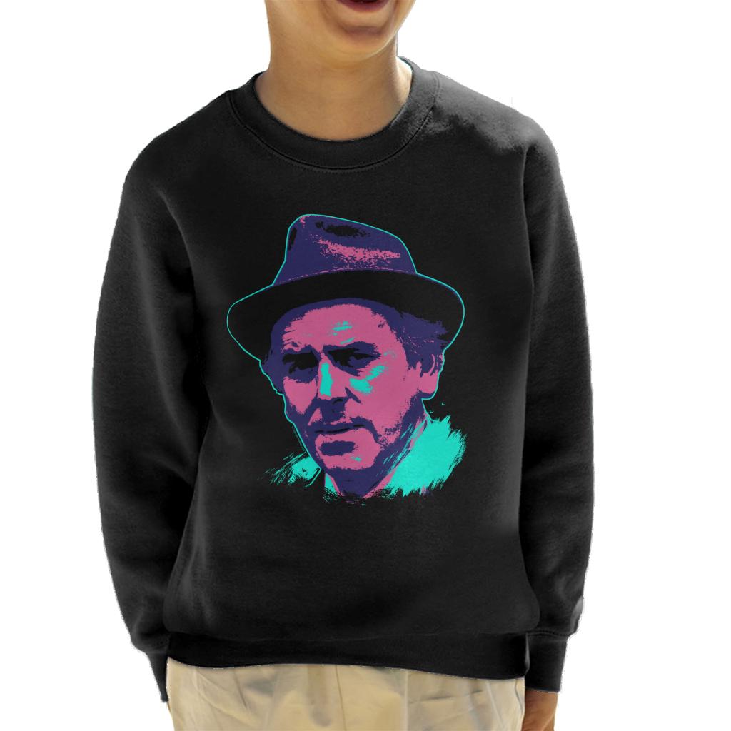 TV Times Actor George Cole Minder 1982 Pop Art Stylised Kids Sweatshirt-ALL + EVERY