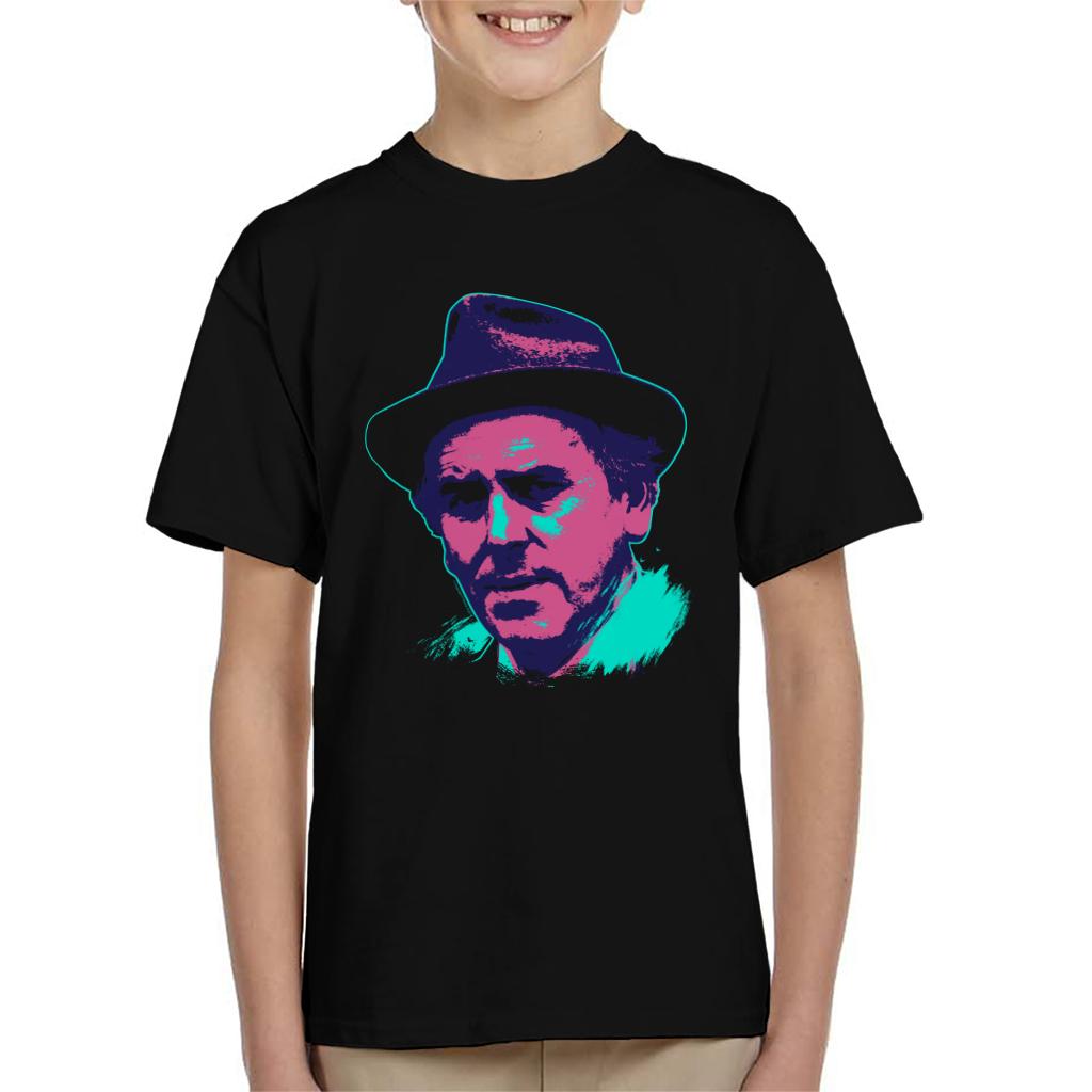 TV Times Actor George Cole Minder 1982 Pop Art Stylised Kids T-Shirt-ALL + EVERY