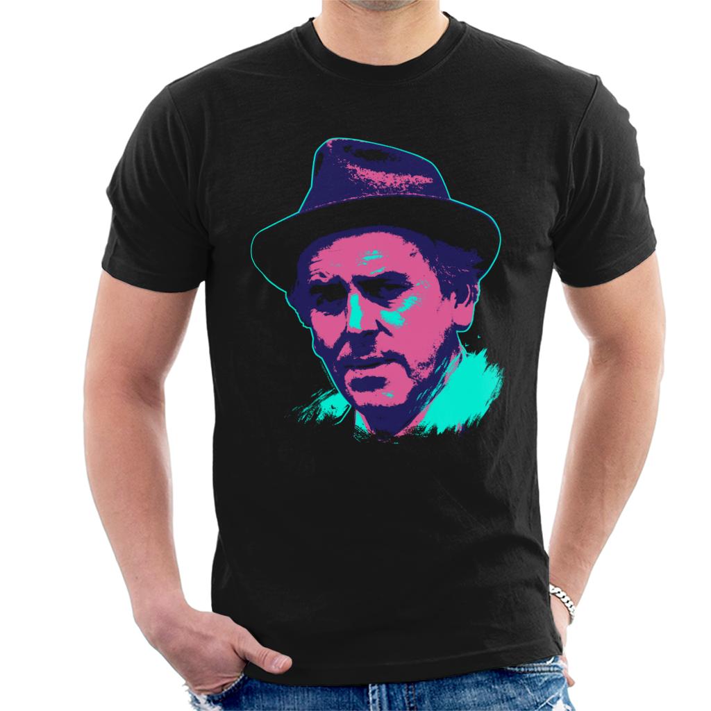 TV Times Actor George Cole Minder 1982 Pop Art Stylised Men's T-Shirt-ALL + EVERY