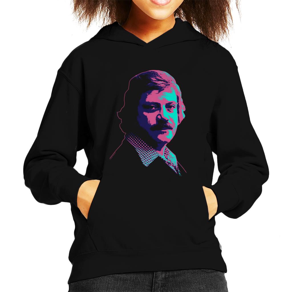 TV Times Actor Oliver Reed 1978 Pop Art Stylised Kids Hooded Sweatshirt-ALL + EVERY