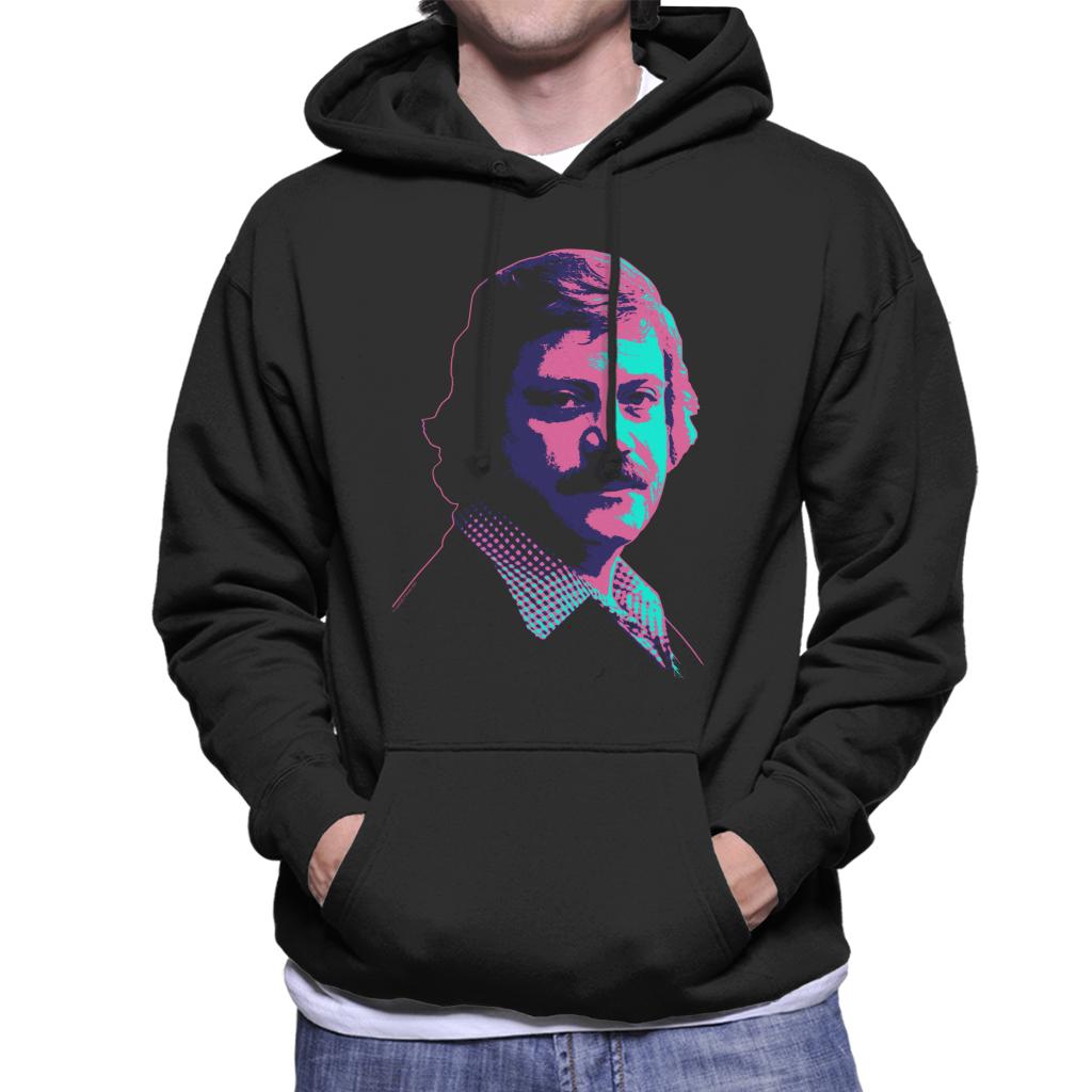 TV Times Actor Oliver Reed 1978 Pop Art Stylised Men's Hooded Sweatshirt-ALL + EVERY