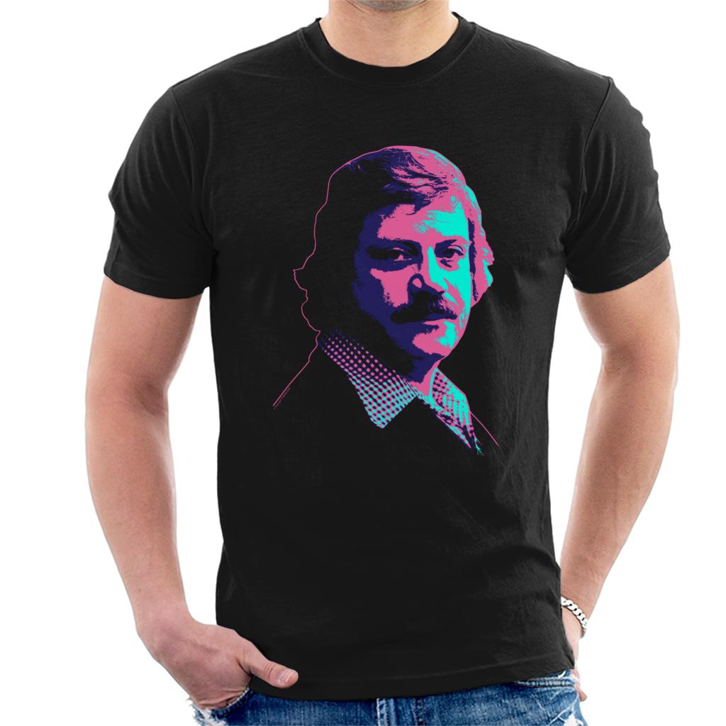 TV Times Actor Oliver Reed 1978 Pop Art Stylised Men's T-Shirt-ALL + EVERY