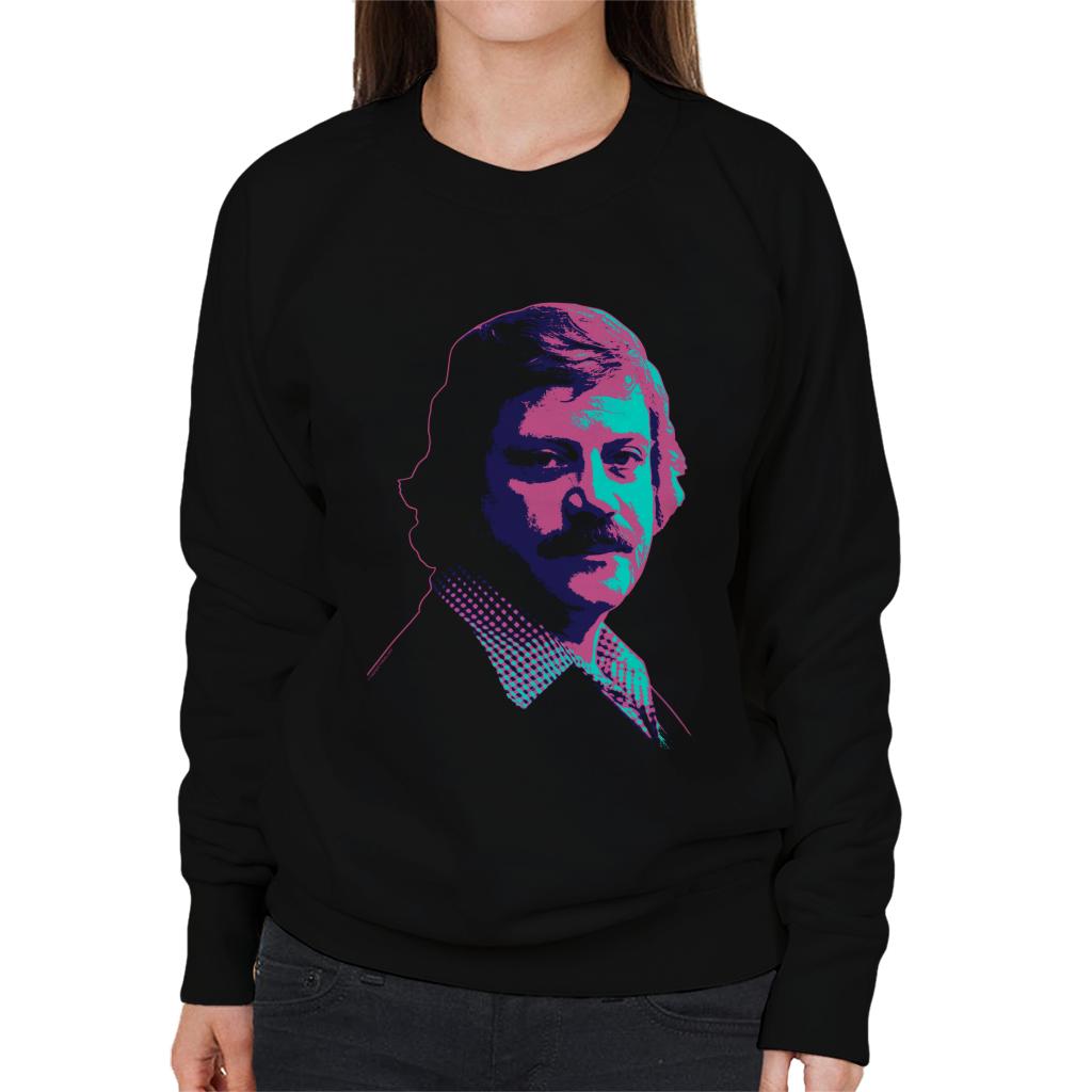 TV Times Actor Oliver Reed 1978 Pop Art Stylised Women's Sweatshirt-ALL + EVERY