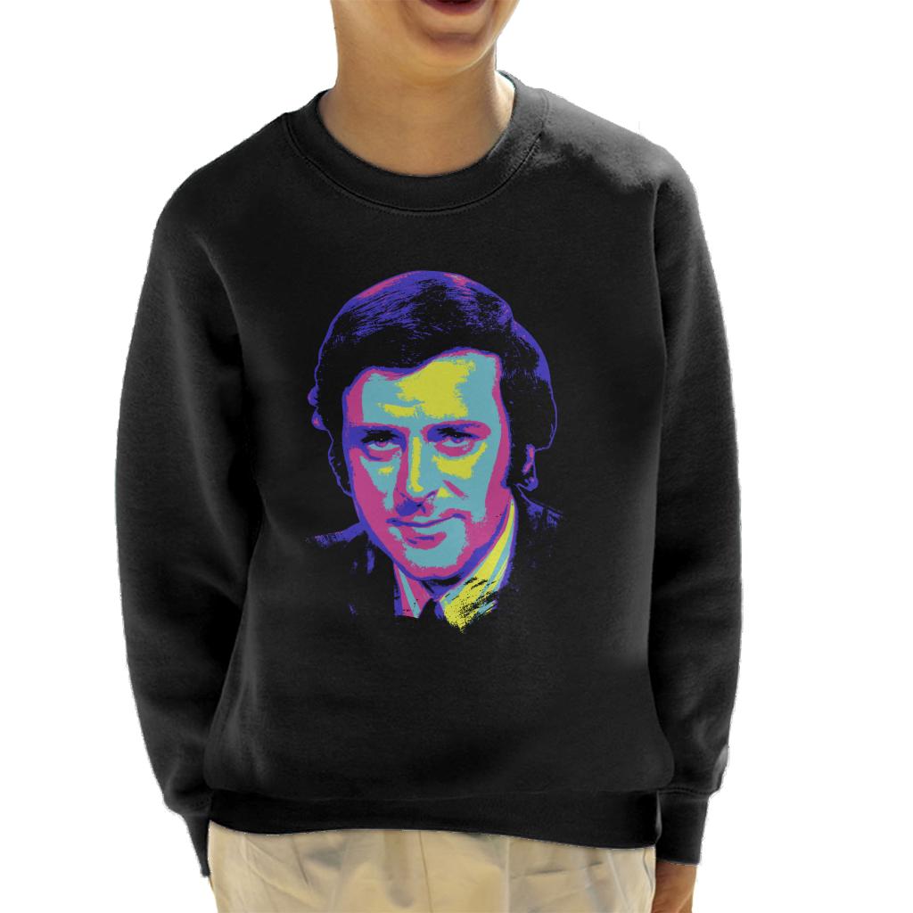 TV Times Presenter Terry Wogan 1972 Pop Art Stylised Kids Sweatshirt-ALL + EVERY