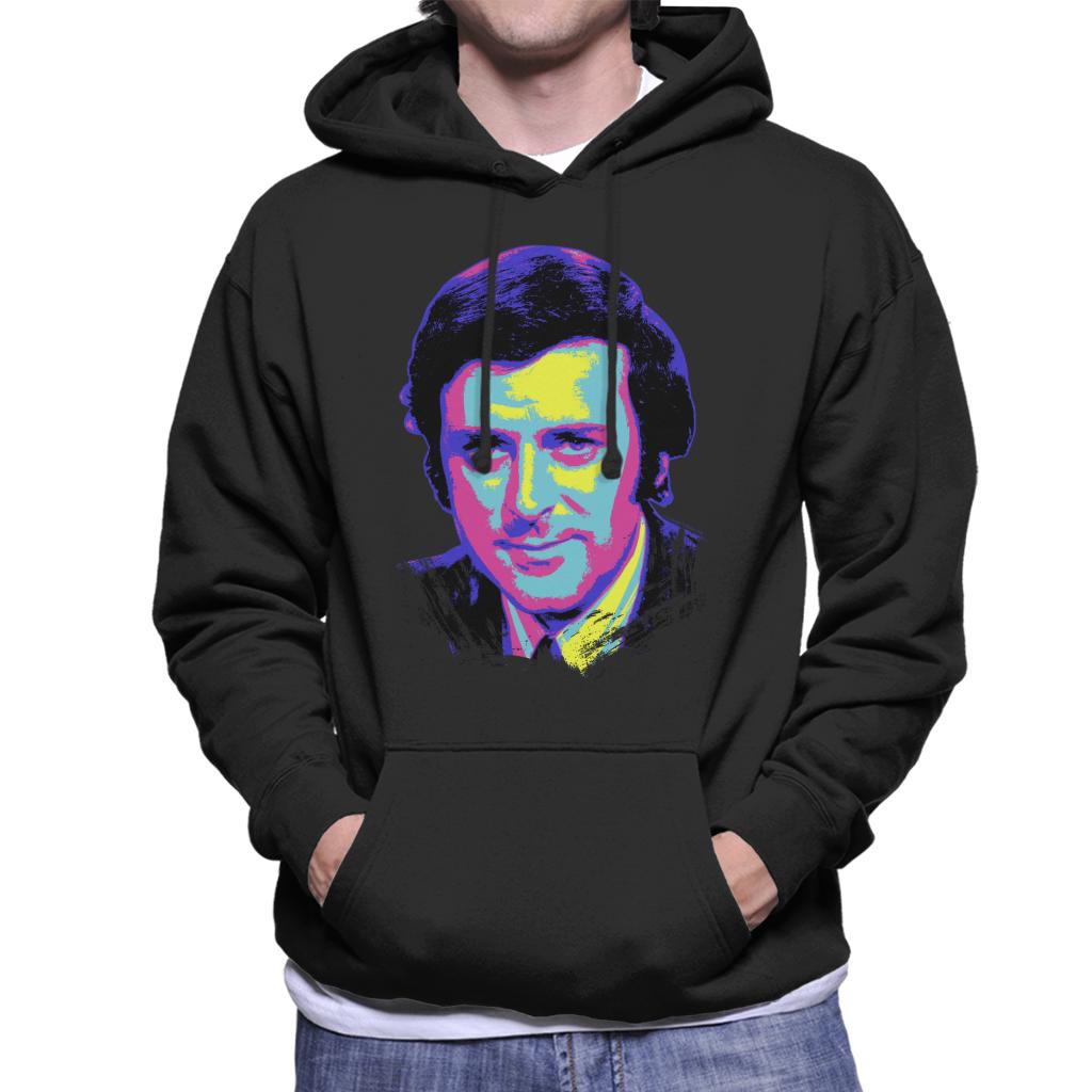 TV Times Presenter Terry Wogan 1972 Pop Art Stylised Men's Hooded Sweatshirt-ALL + EVERY