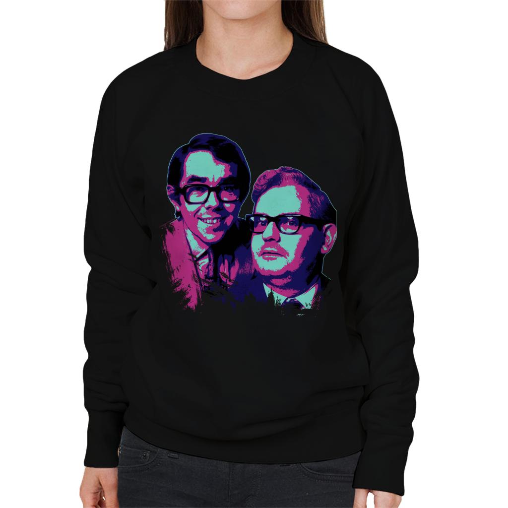 TV Times Two Ronnies Comedy Duo 1969 Pop Art Stylised Women's Sweatshirt-ALL + EVERY