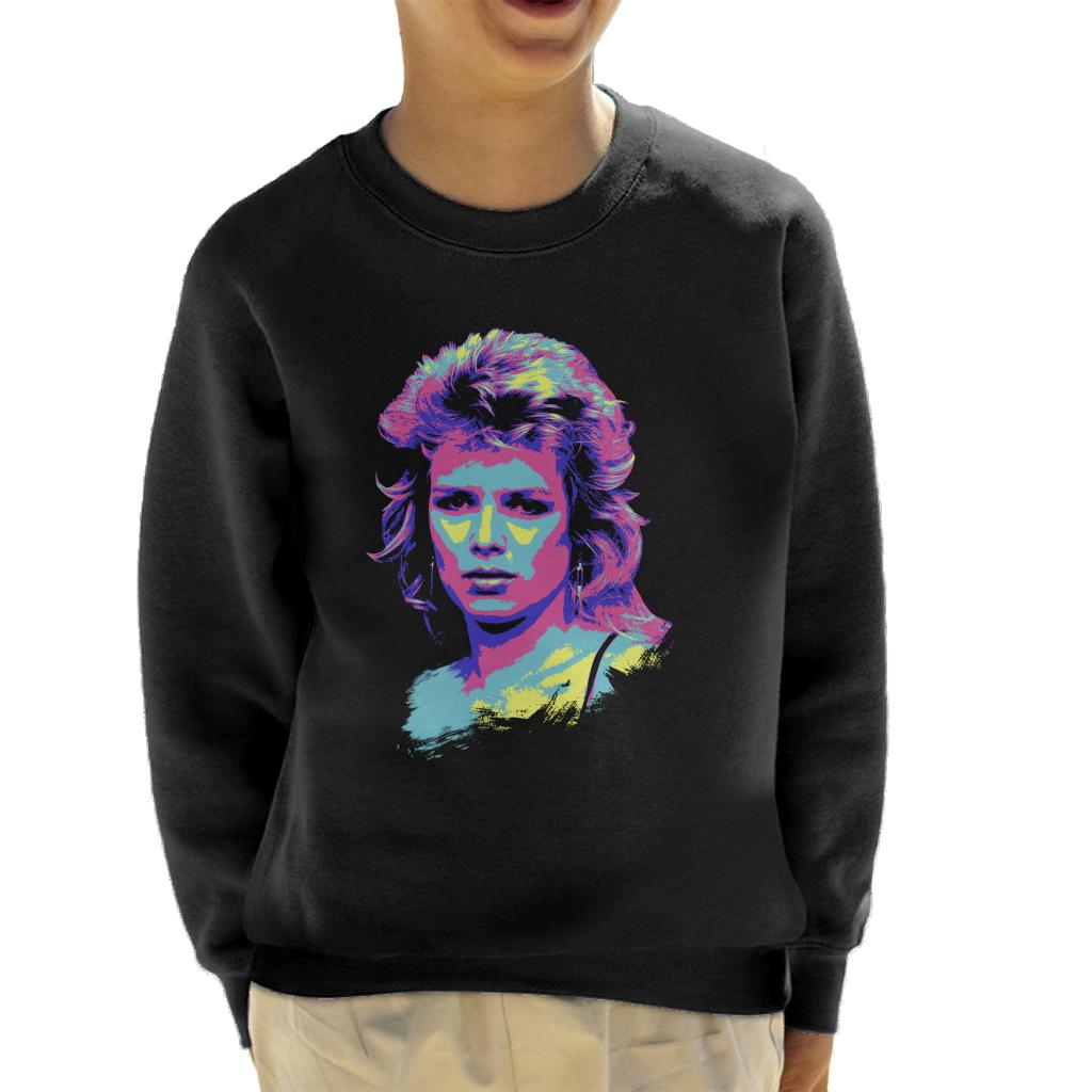 TV Times Kim Wilde 80s Pop Singer Pop Art Stylised Kids Sweatshirt-ALL + EVERY