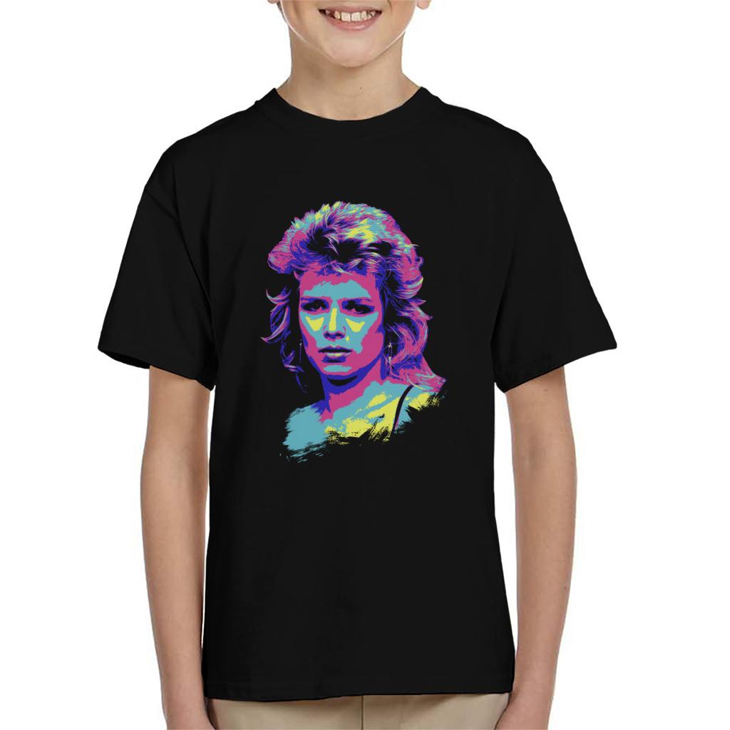 TV Times Kim Wilde 80s Pop Singer Pop Art Stylised Kids T-Shirt-ALL + EVERY