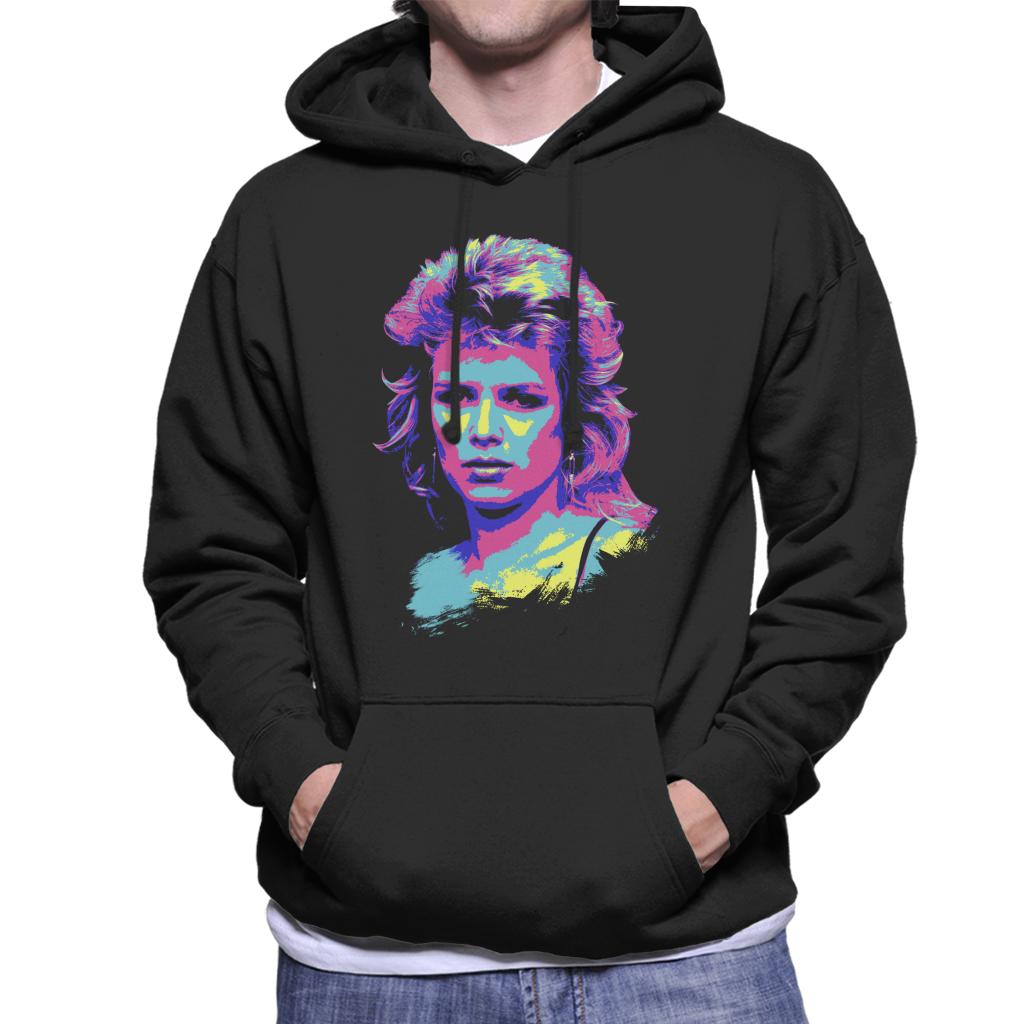 TV Times Kim Wilde 80s Pop Singer Pop Art Stylised Men's Hooded Sweatshirt-ALL + EVERY