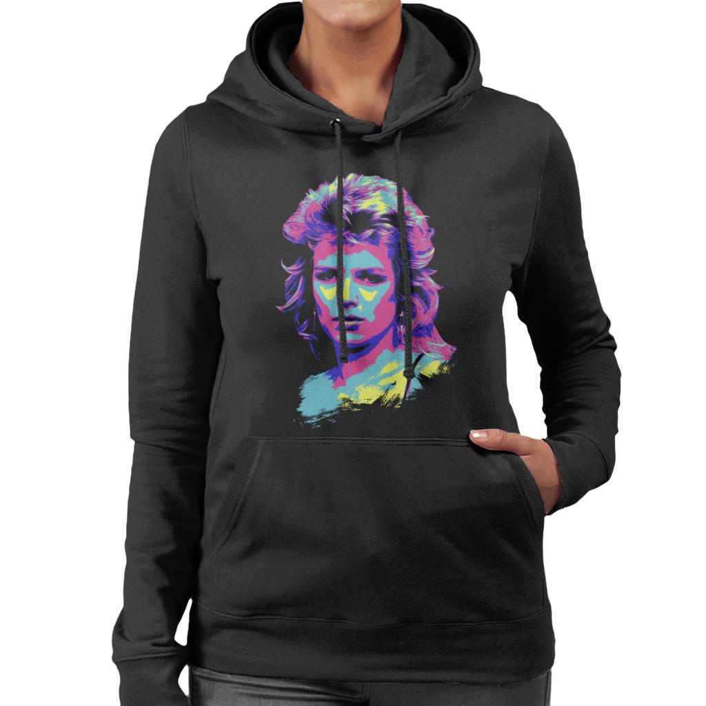 TV Times Kim Wilde 80s Pop Singer Pop Art Stylised Women's Hooded Sweatshirt-ALL + EVERY