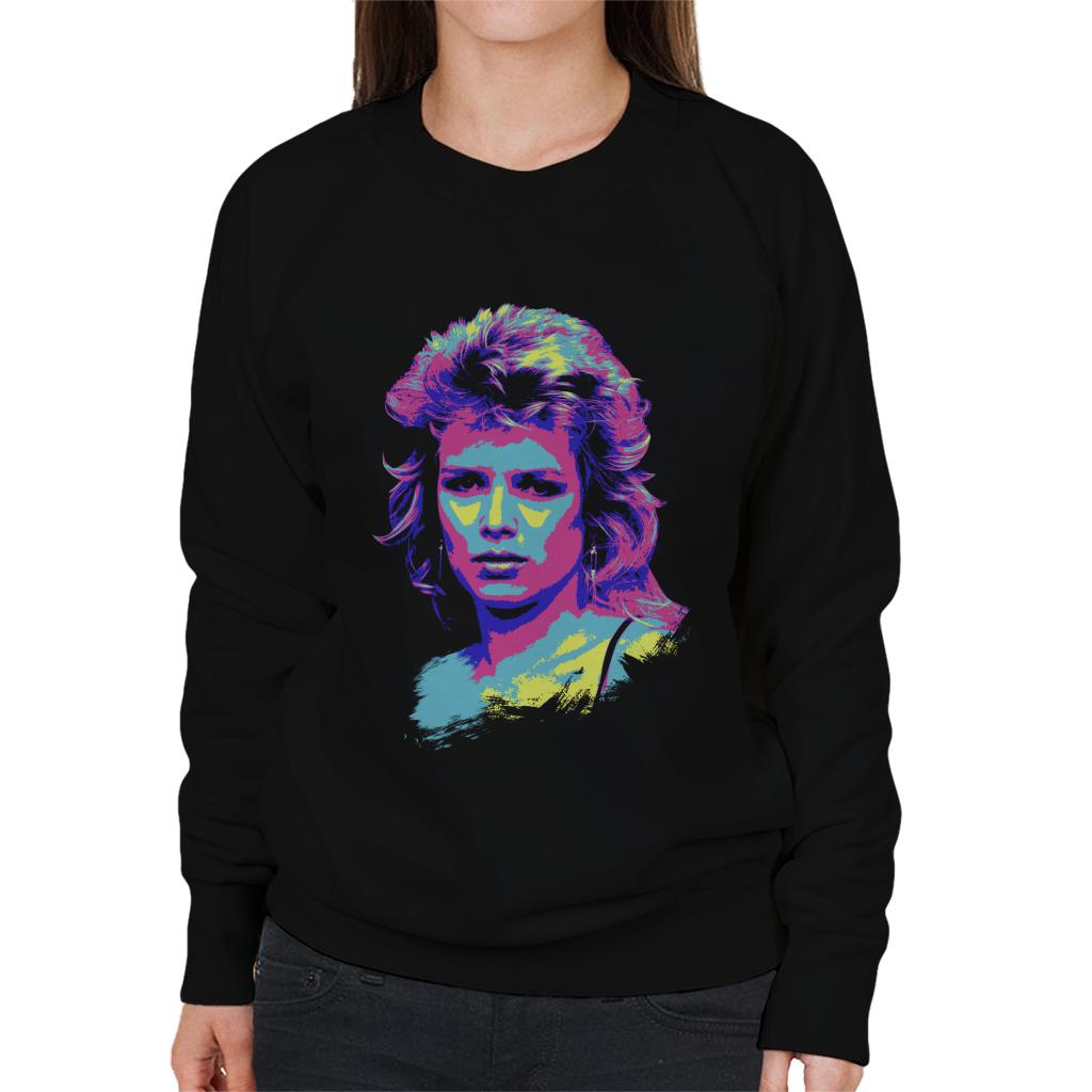 TV Times Kim Wilde 80s Pop Singer Pop Art Stylised Women's Sweatshirt-ALL + EVERY