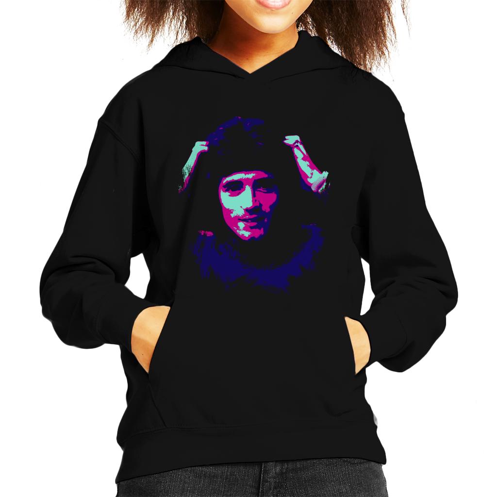 TV Times Footballer Kevin Keegan Pop Art Stylised Kids Hooded Sweatshirt-ALL + EVERY