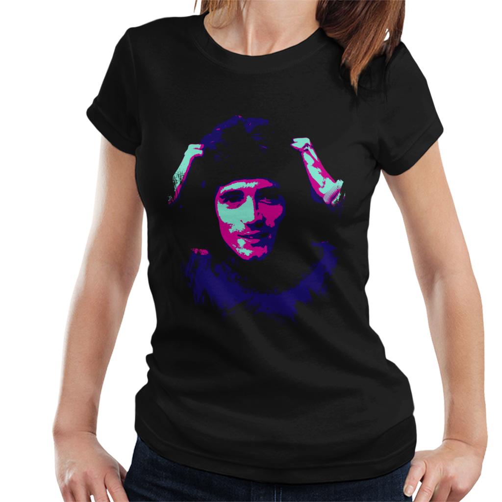 TV Times Footballer Kevin Keegan Pop Art Stylised Women's T-Shirt-ALL + EVERY